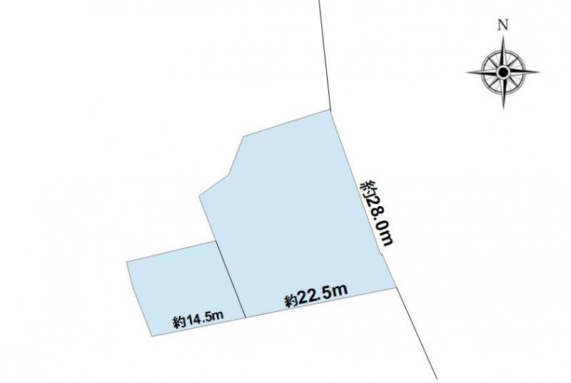 中野市田麦　土地 間取図・土地図