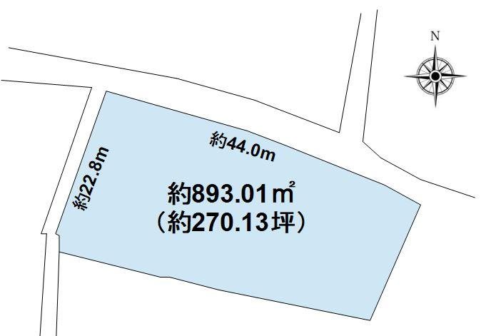飯山市瑞穂豊　土地 間取図・土地図