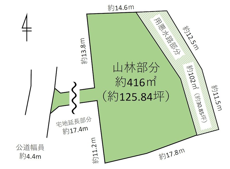 御代田町塩野　土地 間取図・土地図