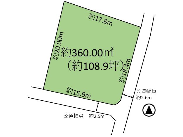 佐久市田口　土地 間取図・土地図
