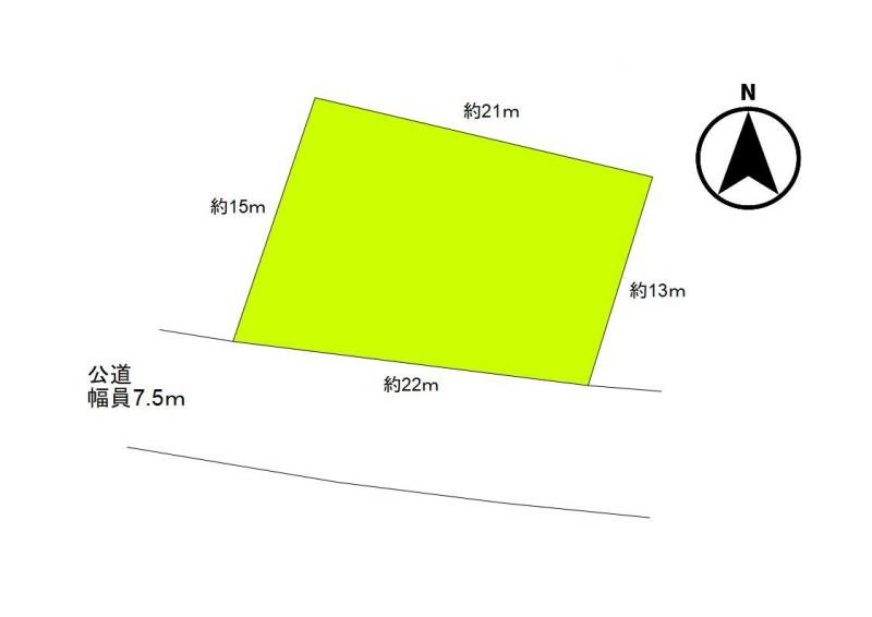 上田市大屋　土地 間取図・土地図