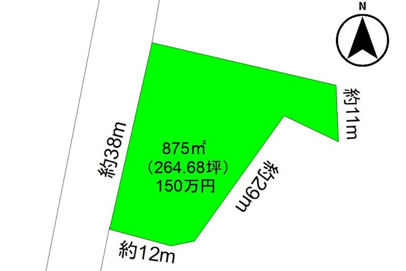 東御市新張　土地 間取図・土地図