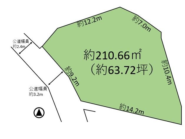 佐久市勝間　土地 間取図・土地図