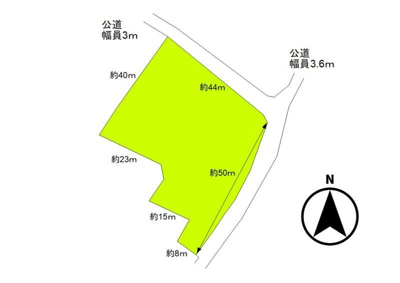 東御市新張　土地 間取図・土地図