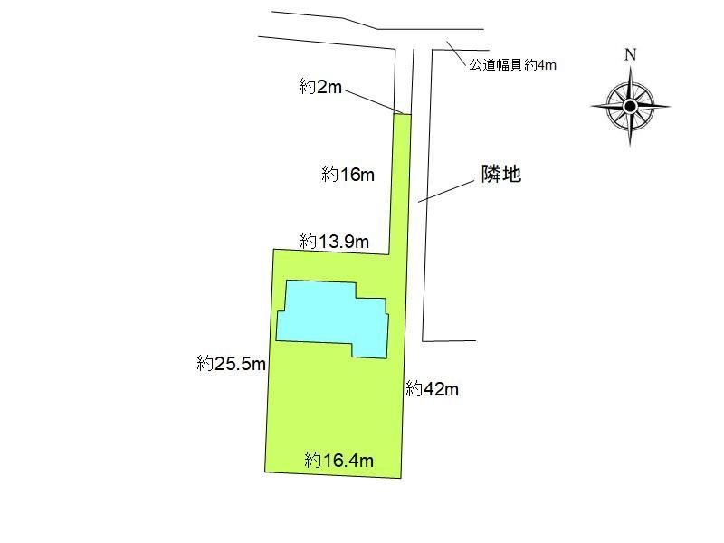 佐久市岩村田　土地 間取図・土地図