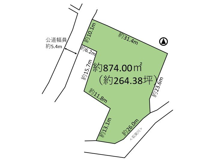 佐久市根岸　土地 間取図・土地図