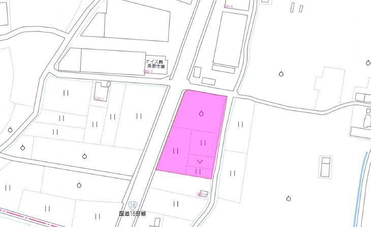 長野市大町　土地 間取図・土地図