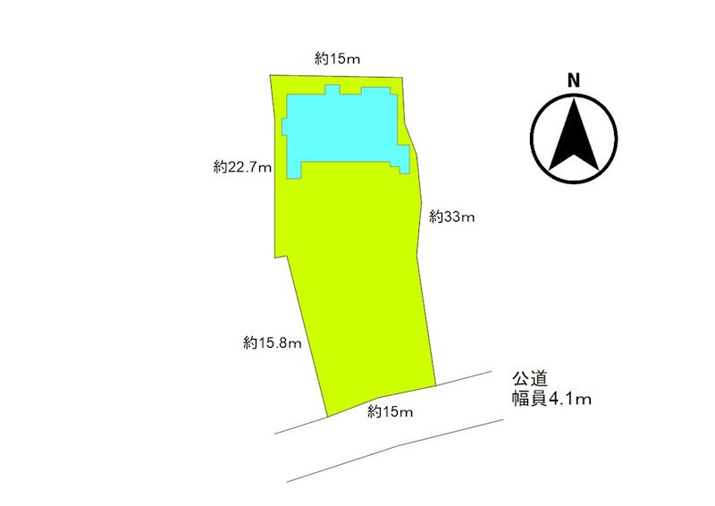 上田市芳田　中古戸建 間取図・土地図
