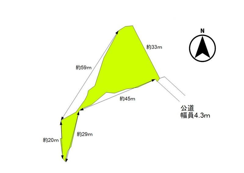 東御市田中　中古戸建 間取図・土地図