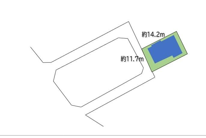 上田市上田原　中古戸建 間取図・土地図