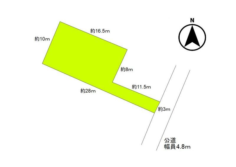 上田市常磐城3丁目　土地 間取図・土地図