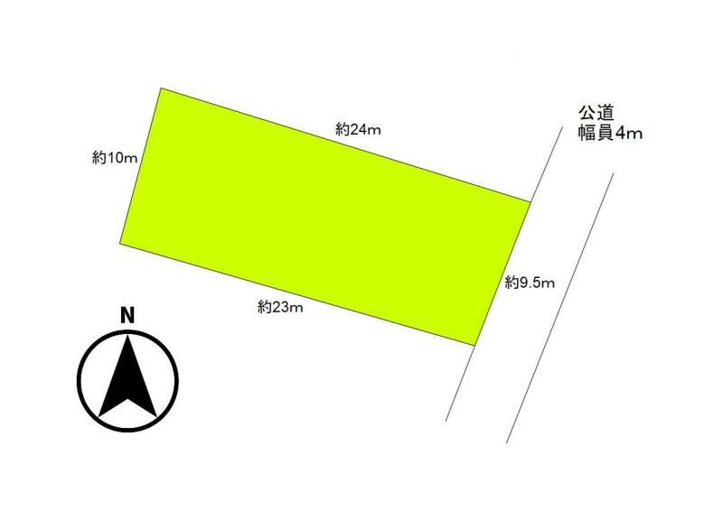 上田市緑が丘二丁目　土地 間取図・土地図