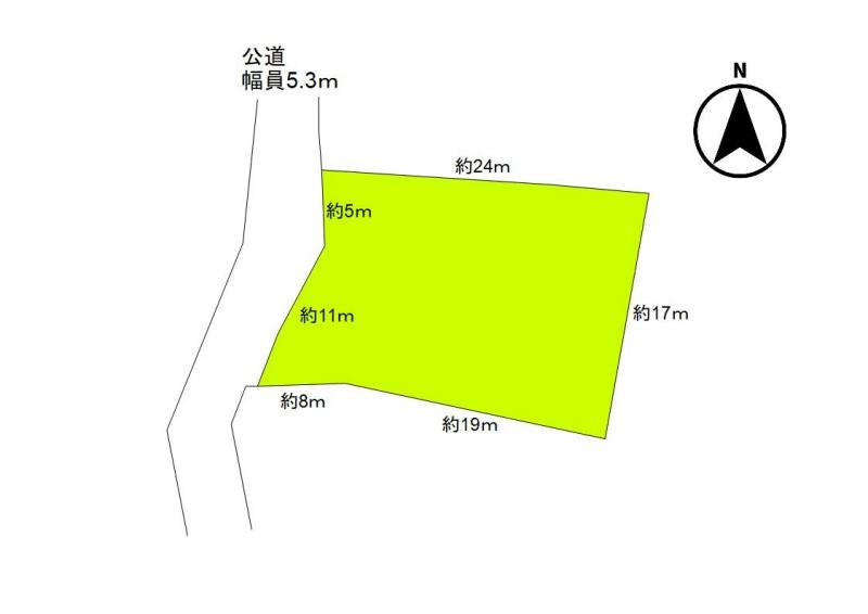 上田市小泉　土地 間取図・土地図