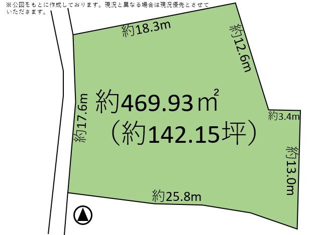 小諸市八幡町　土地 間取図・土地図