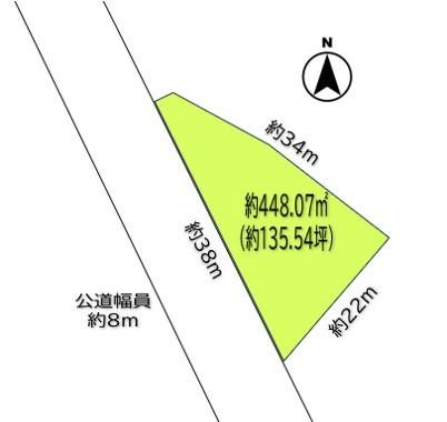 上田市武石沖　土地 間取図・土地図