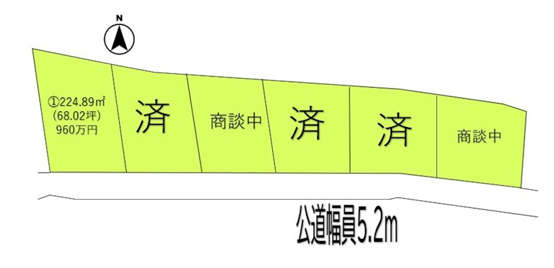 上田市常磐城　土地 間取図・土地図