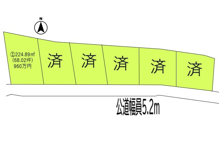 上田市常磐城　土地 間取図・土地図