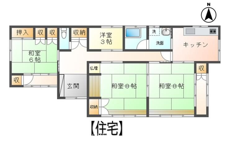 東御市本海野　中古戸建 間取図・土地図