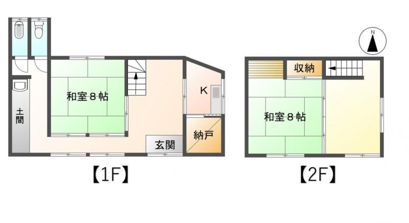 上田市別所温泉 中古戸建 間取図・土地図