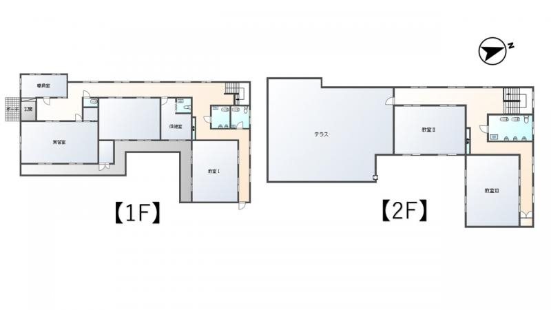 上田市常磐城2丁目　事業用建物 間取図・土地図