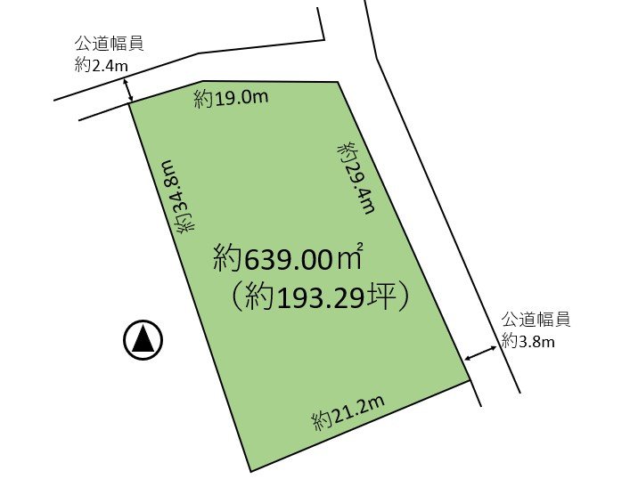 佐久市桑山　土地 間取図・土地図
