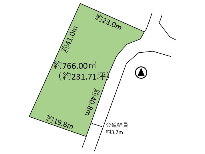佐久穂町高野町　土地 間取図・土地図