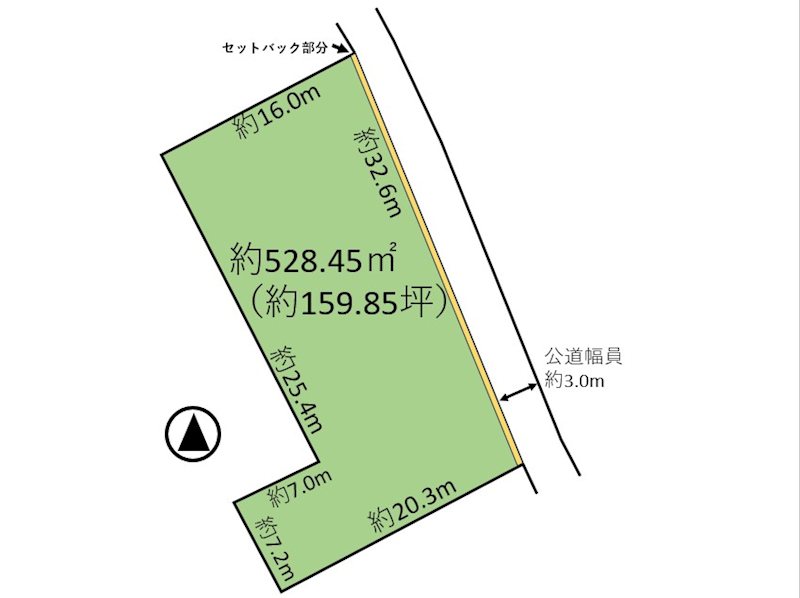 御代田町御代田　土地 間取図・土地図