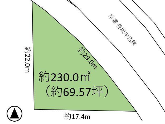 佐久市岩村田　土地 間取図・土地図