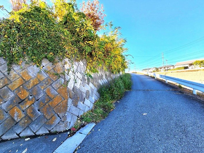 佐久市岩村田　土地 現地写真（前面道路含む現地写真）