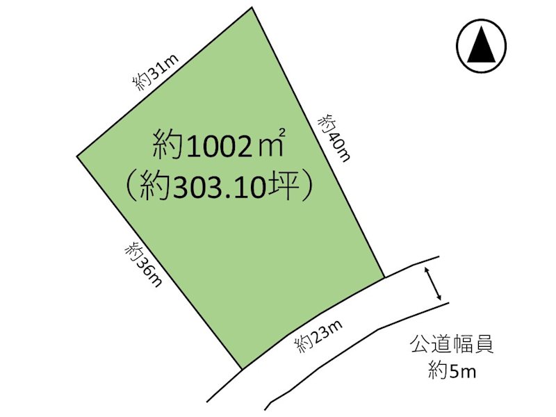 佐久市前山　土地 間取図・土地図
