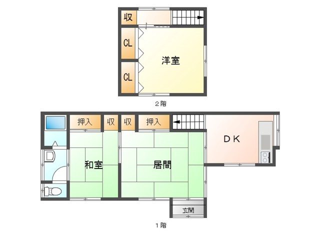 小諸市己　中古戸建 間取図・土地図