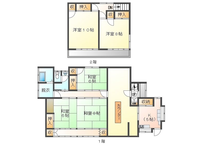 佐久市平賀　中古戸建 間取図・土地図