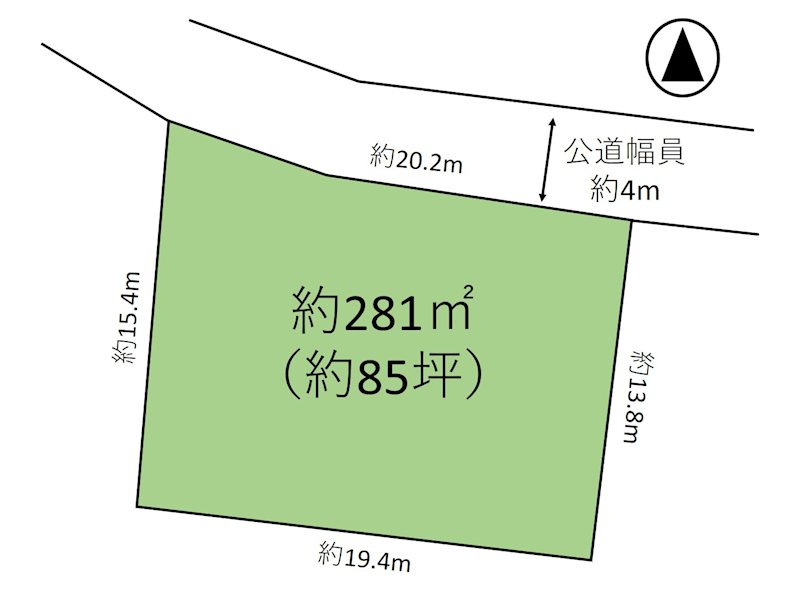 佐久市今井　土地 間取図・土地図