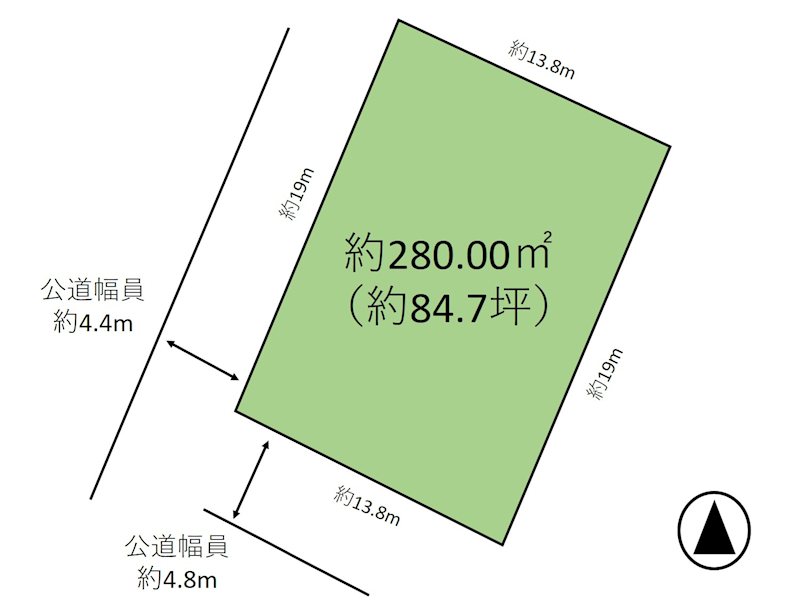 佐久市御馬寄　土地 間取図・土地図