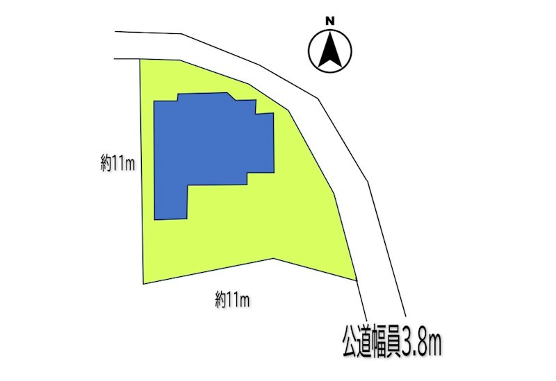 上田市上田原　中古戸建 間取図・土地図