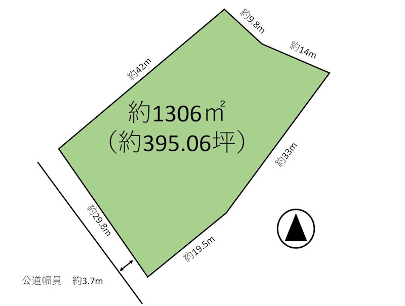 佐久市臼田　土地 間取図・土地図