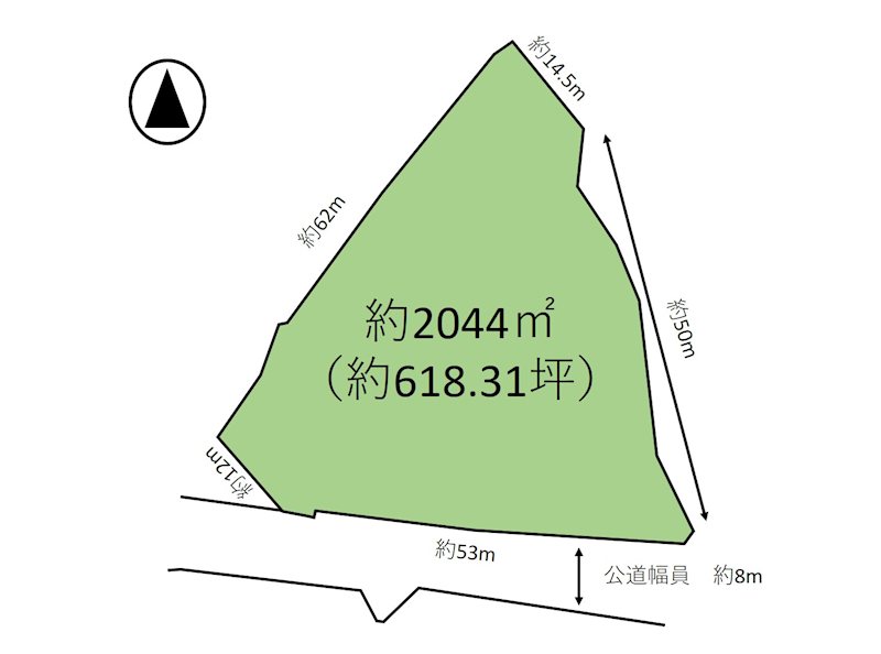 佐久市瀬戸　土地 間取図・土地図