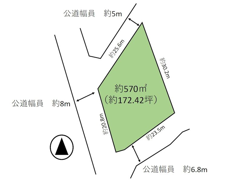 小諸市南町　土地 間取図・土地図