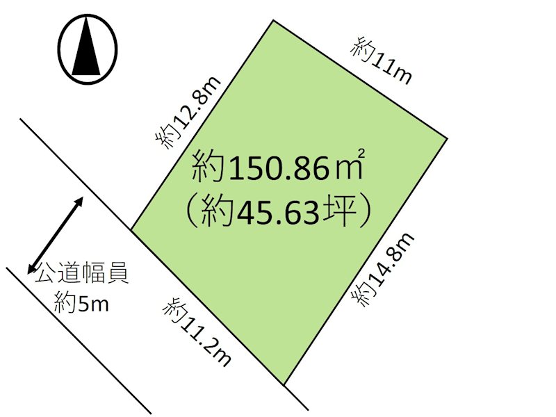 佐久市伴野　土地 間取図・土地図