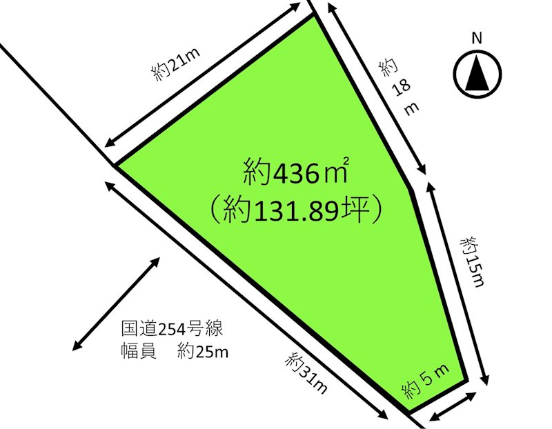 佐久市根岸　土地 間取図・土地図