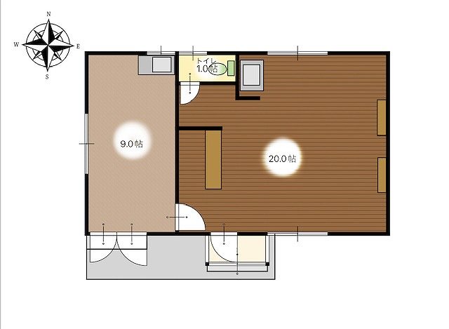 佐久市安原　中古戸建 間取図・土地図