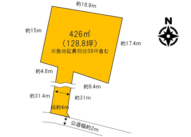 佐久市田口　土地 間取図・土地図