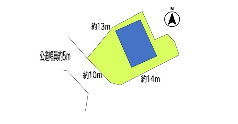上田市上野　中古戸建 間取図・土地図