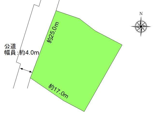 上田市上塩尻　土地 間取図・土地図