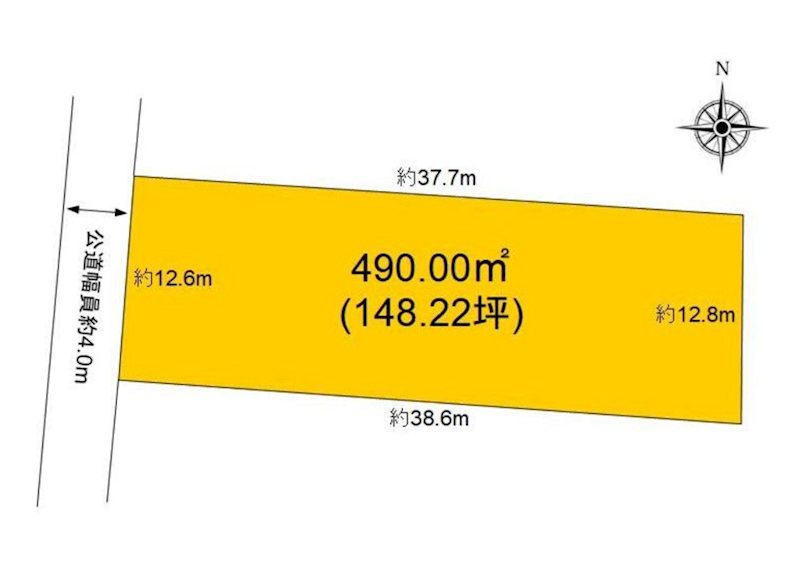 佐久穂町宿岩　土地 間取図・土地図