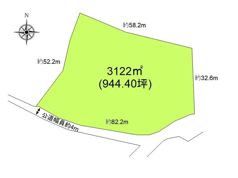 佐久市上平尾　土地 間取図・土地図