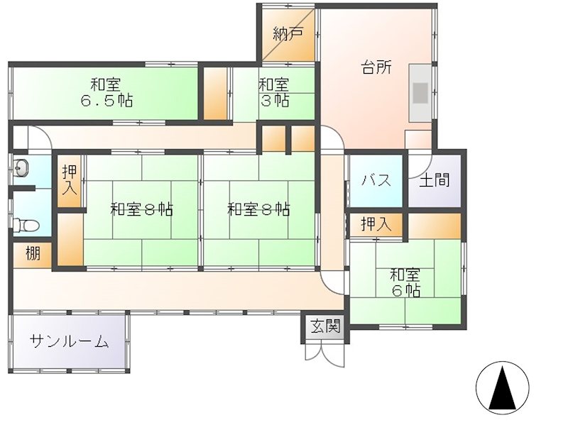 佐久市田口　中古戸建 間取図・土地図