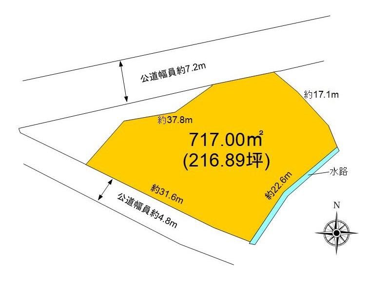 小諸市大久保　土地 間取図・土地図