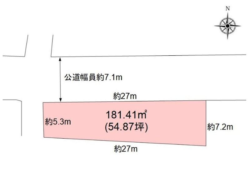 佐久市中込　土地 間取図・土地図