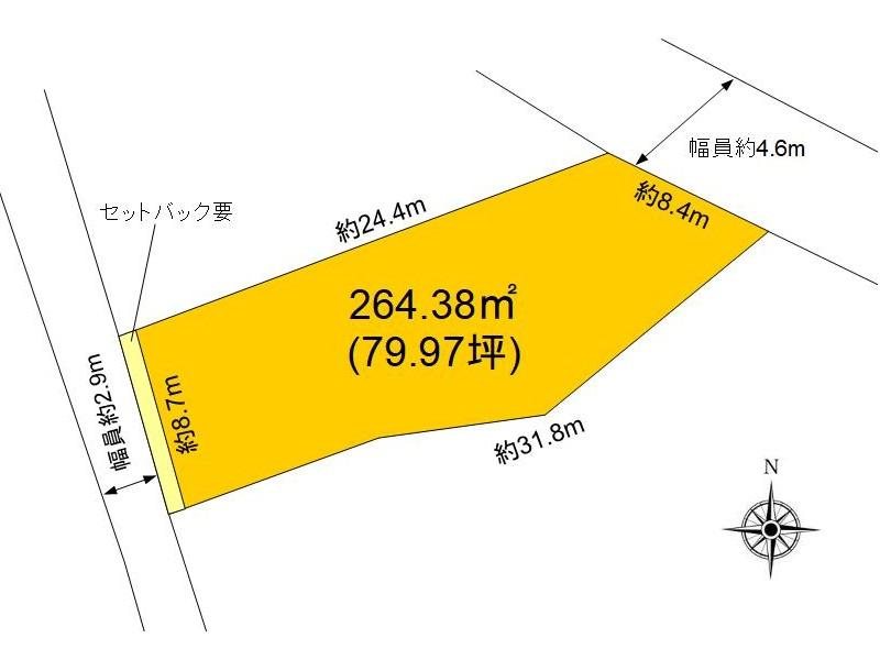 小諸市三和三丁目　土地 間取図・土地図